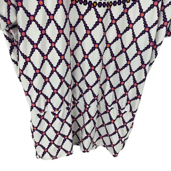 Trina Turk Kon Tiki Print Stretch Jersey Swim Cover Up Tunic Dress Small? - Picture 3 of 6